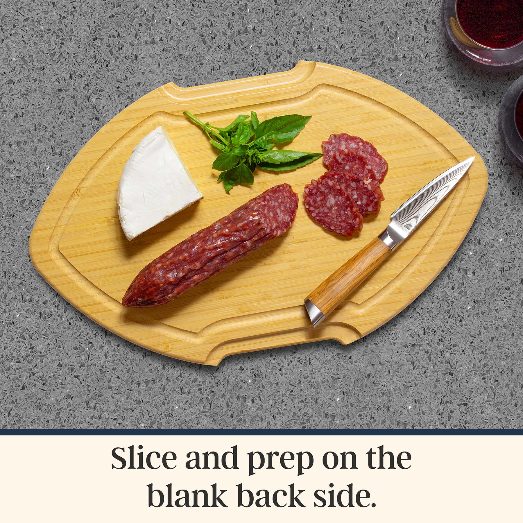 Flip, Serve & Store™ Football Charcuterie Board with Locking Lid