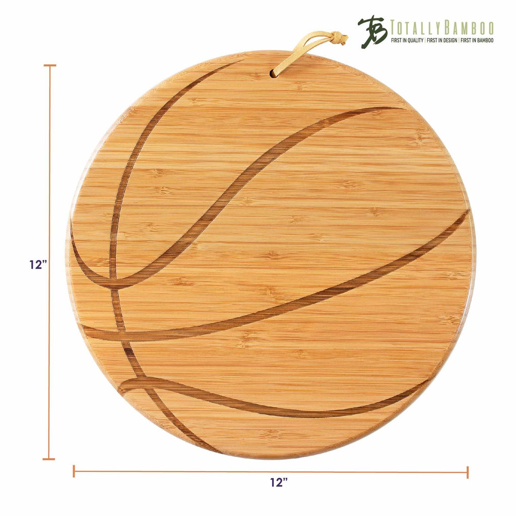 Basketball Shaped Cutting Board, 12" x 12"