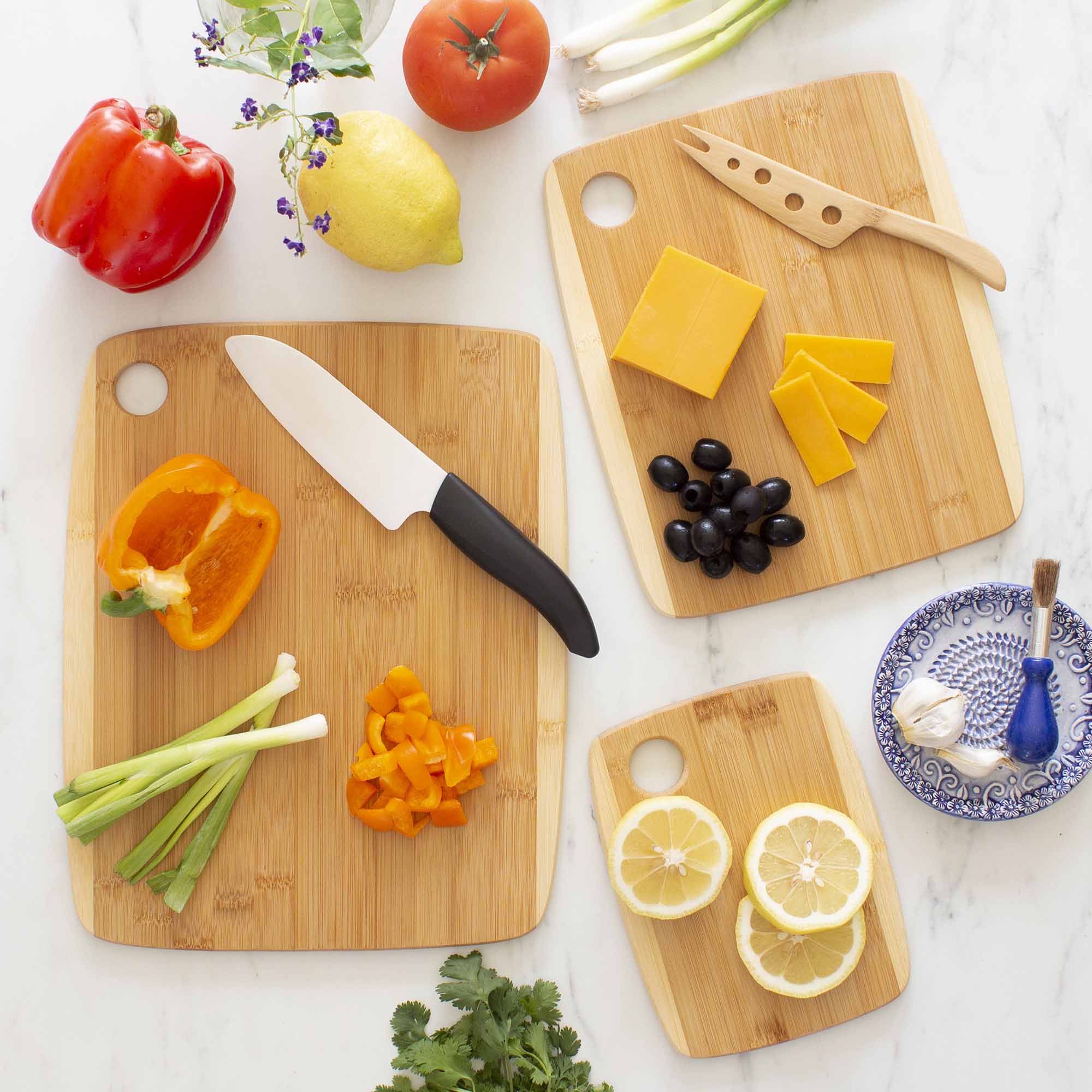 3-Piece 2-Tone Cutting Board Set