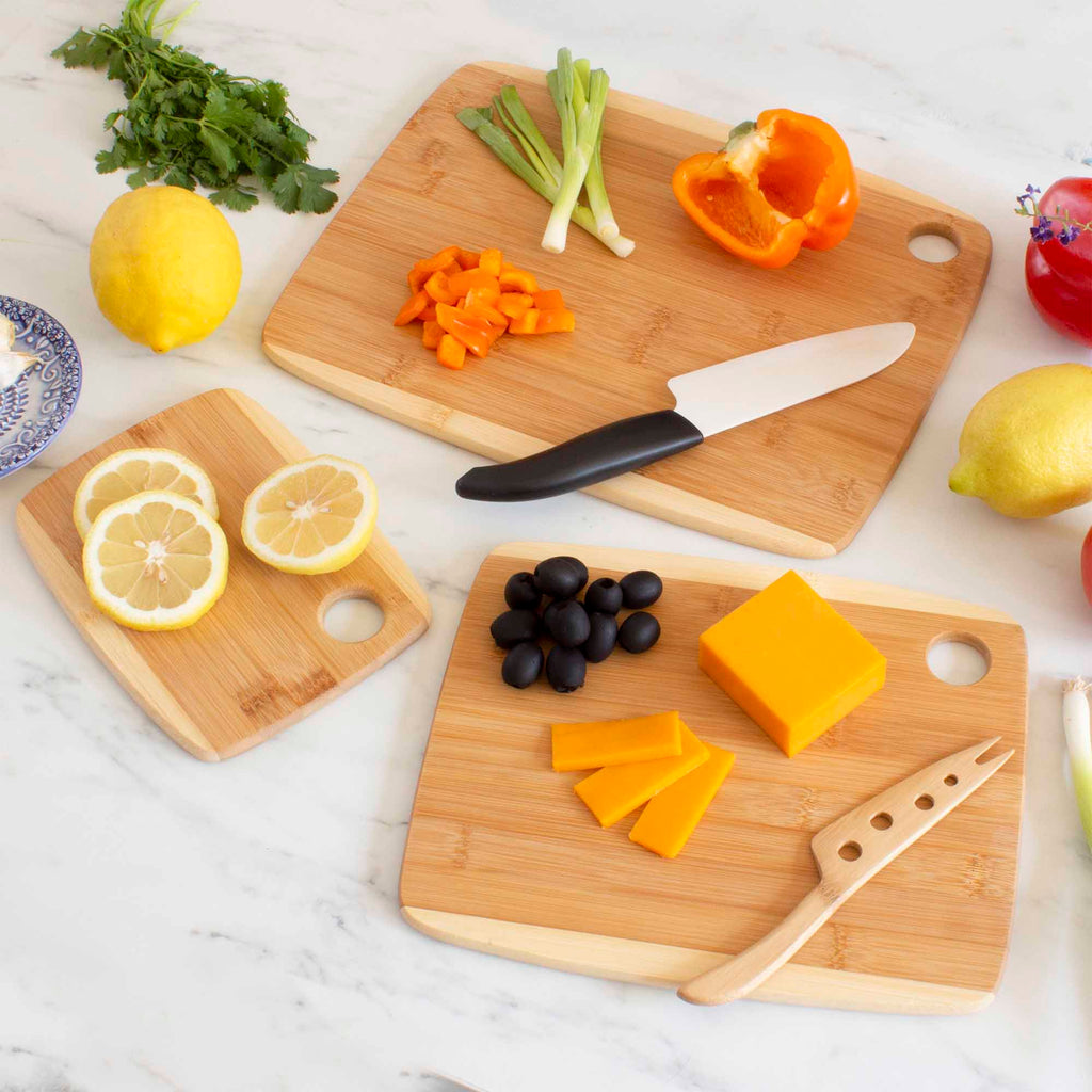 3-Piece 2-Tone Cutting Board Set